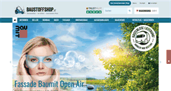 Desktop Screenshot of baustoffshop.at
